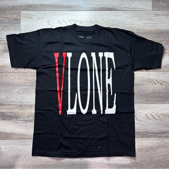 VLONE Big Logo STAPLE TEE BLK/RED SZ XL